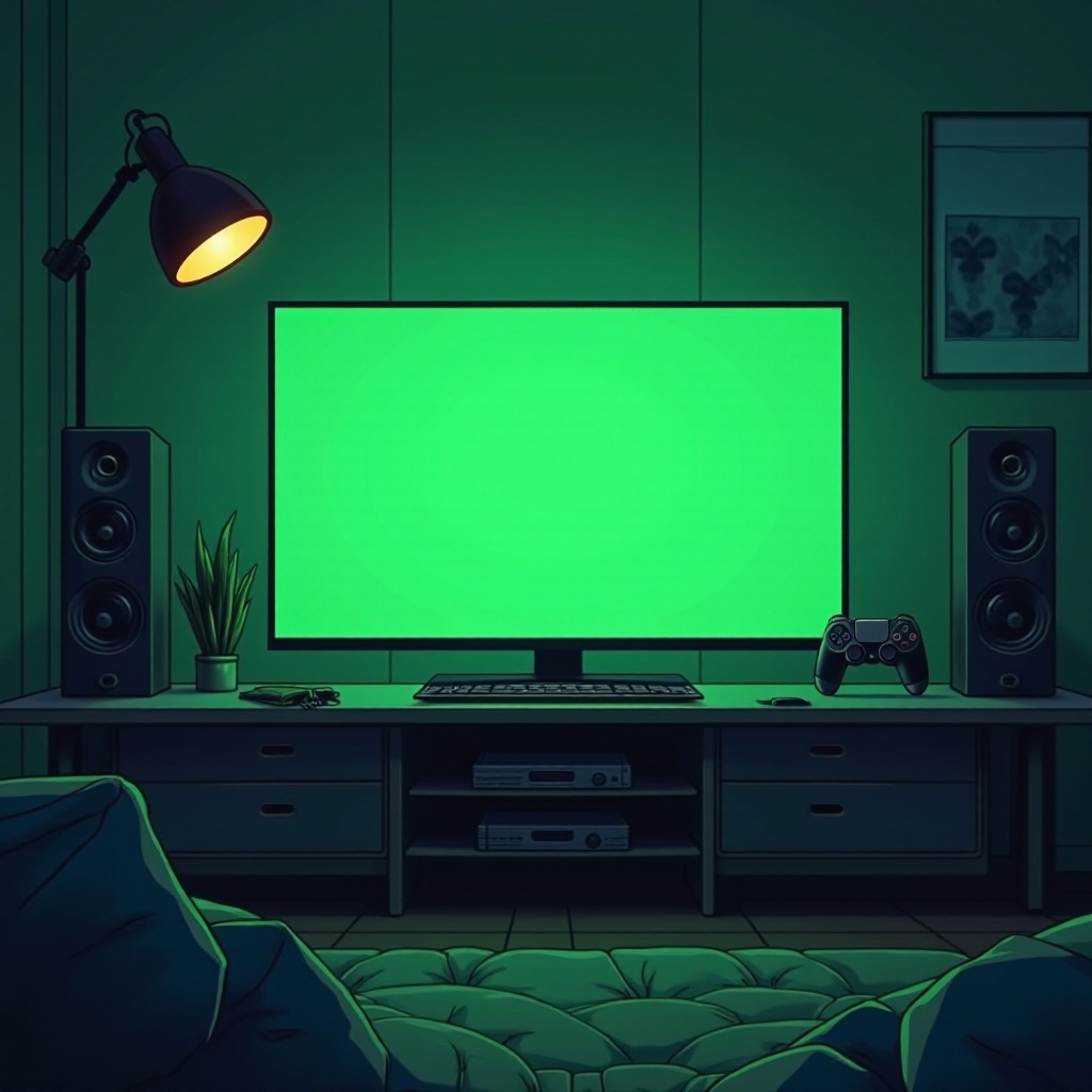 memperbaiki layar hijau kematian ps4