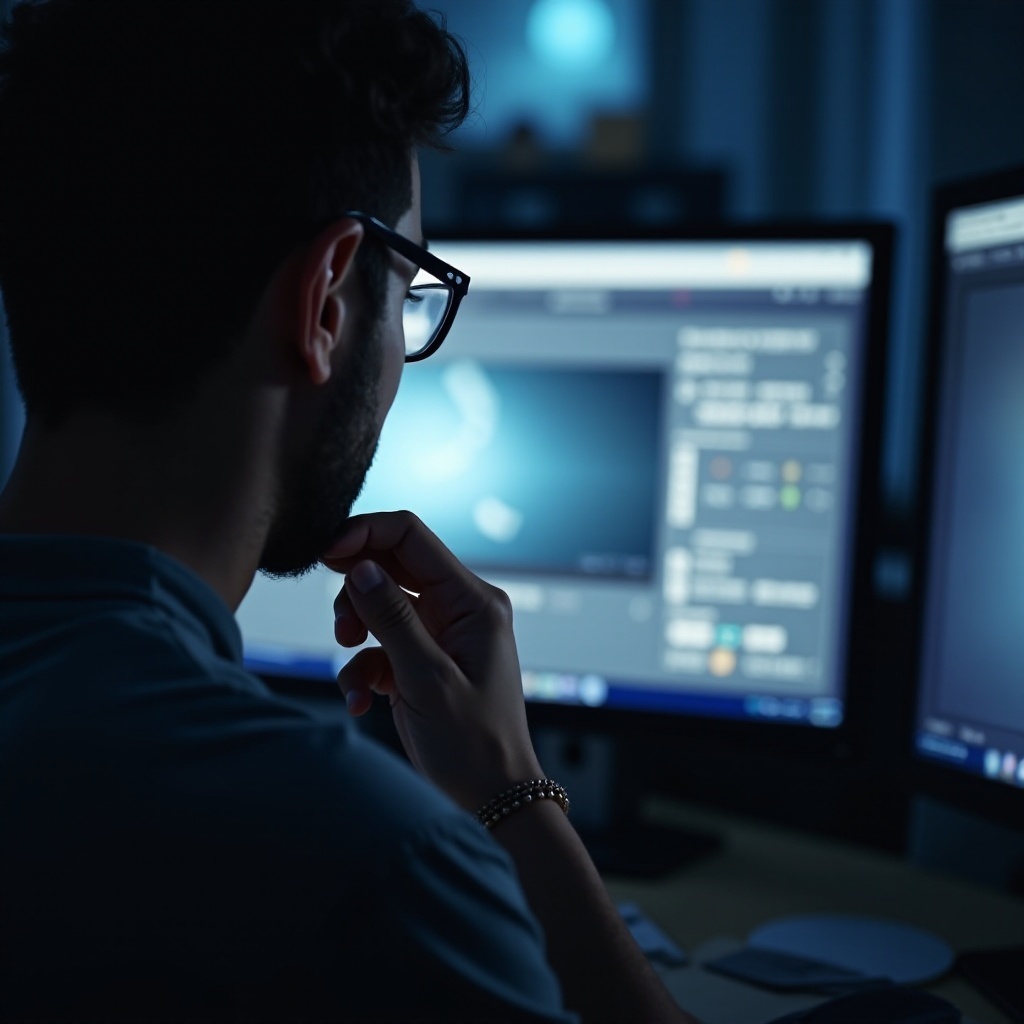 모니터 화면이 흐릿함