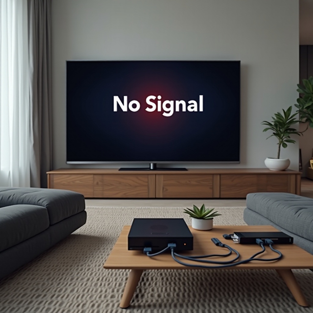 TV에서 HDMI가 작동하지 않으며 신호가 없습니다