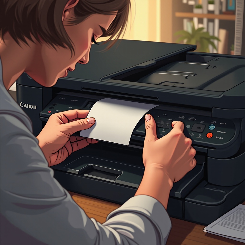 how to fix paper jam in canon printer