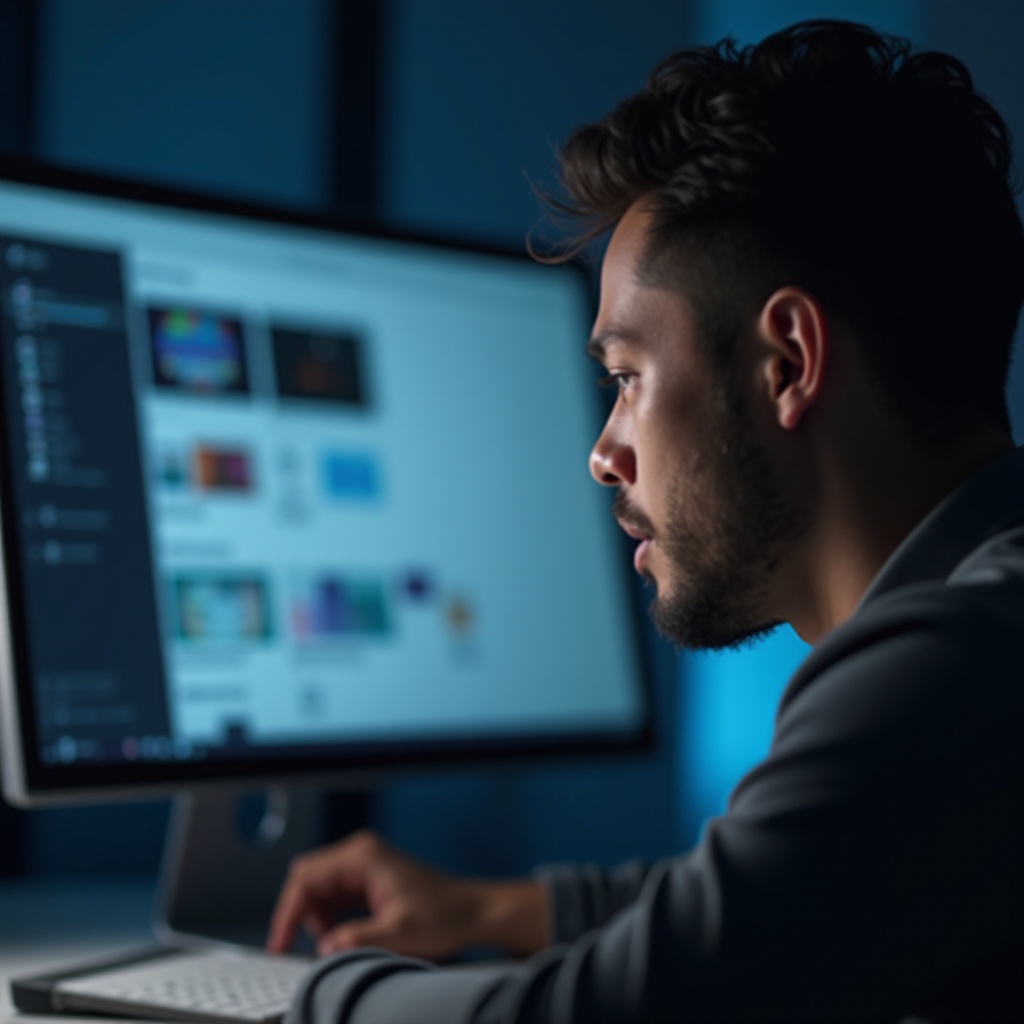 モニターディスプレイがぼやけている