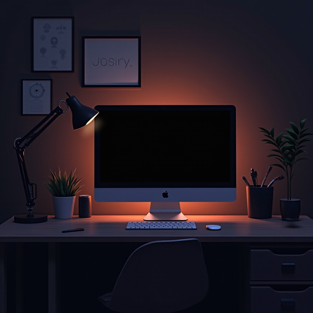 computer willekeurig zwart scherm