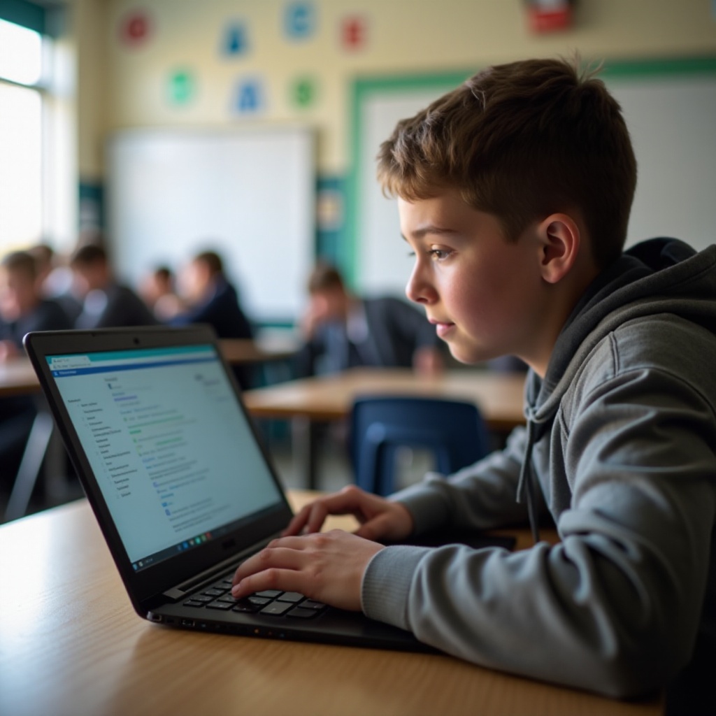 学校のChromebookでインターネットのパスワードを確認する方法