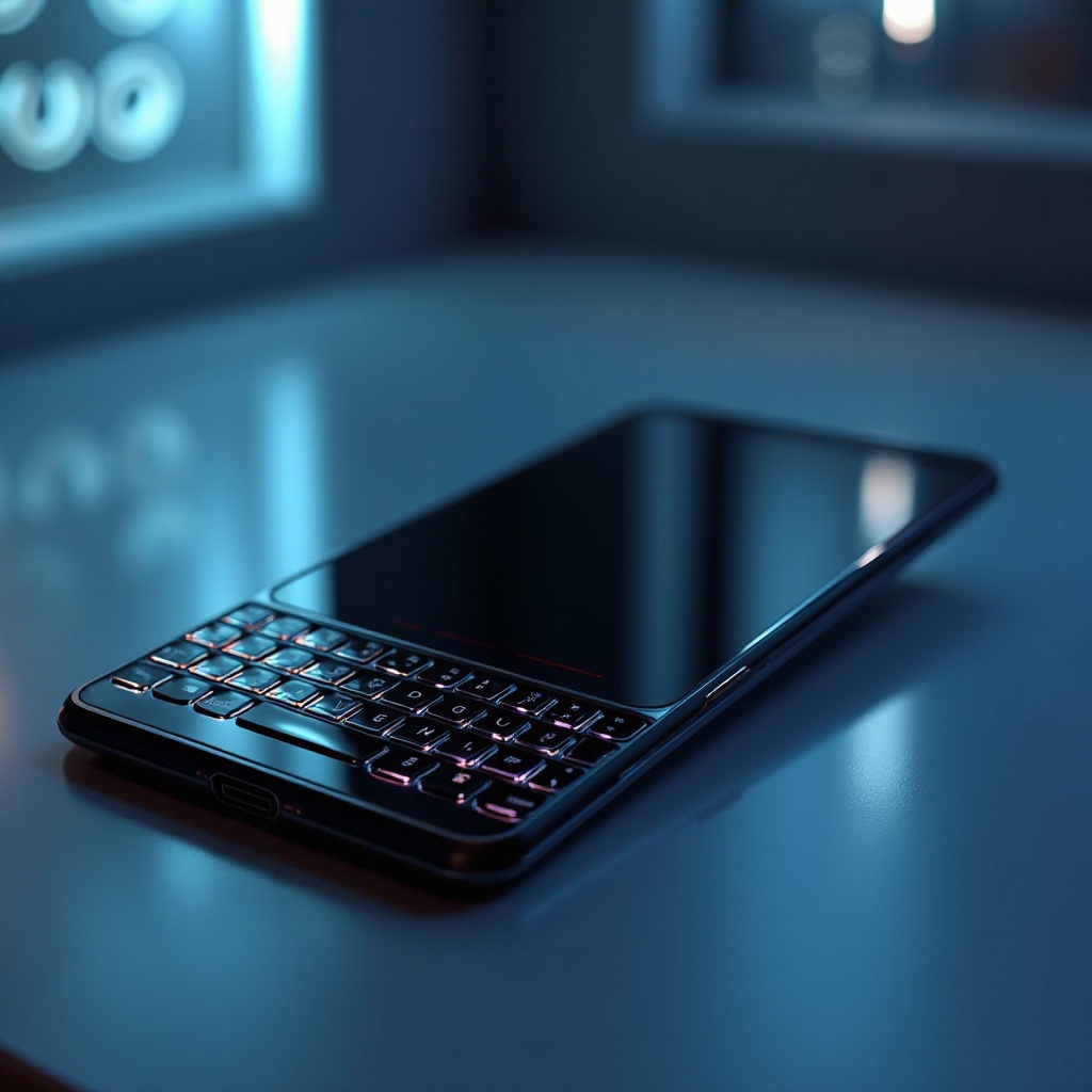 QWERTYキーボード付きのアンドロイドフォン