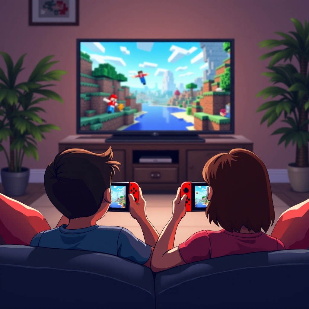 jak grać w trybie wieloosobowym w Minecraft na Nintendo Switch