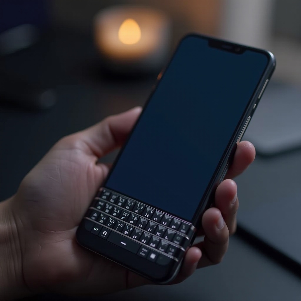 โทรศัพท์ Android พร้อมแป้นพิมพ์ QWERTY