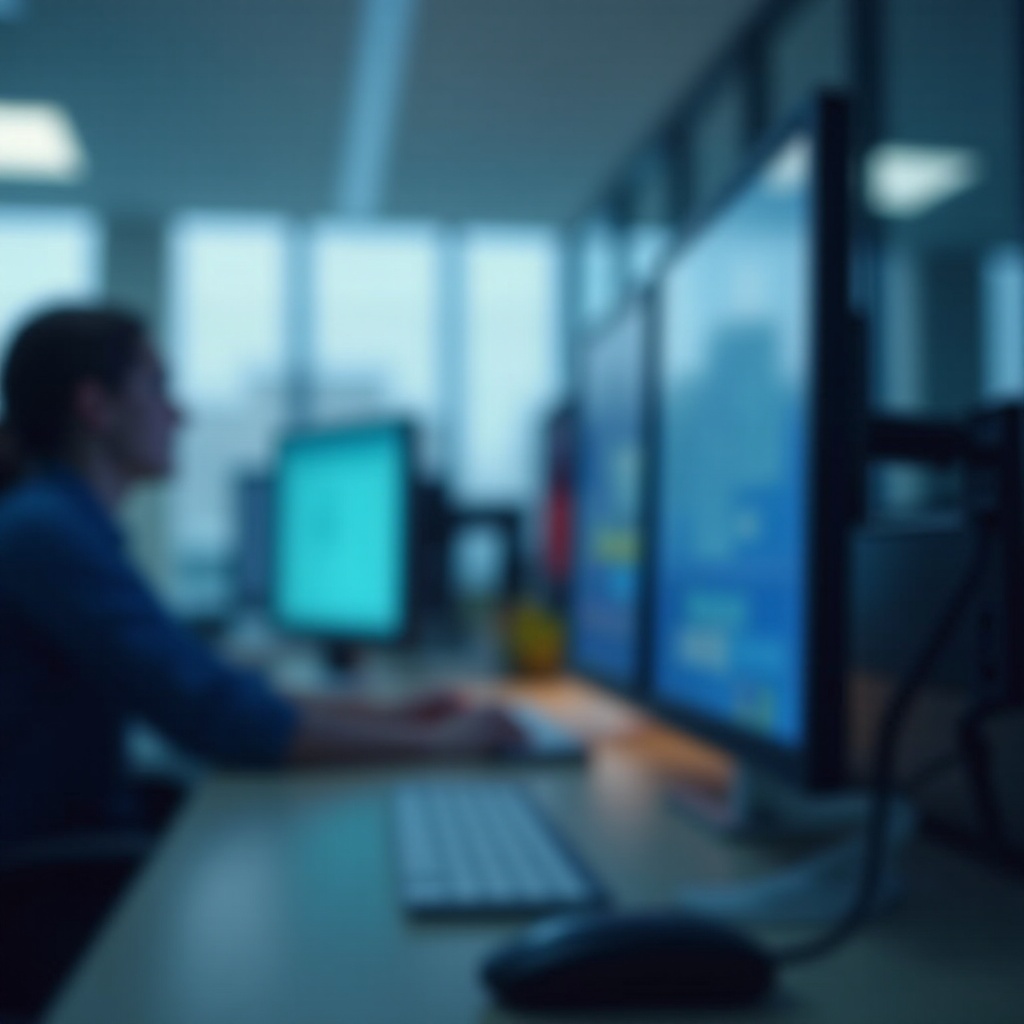 모니터 화면이 흐릿함