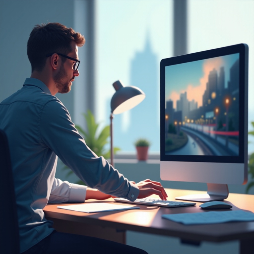 モニターディスプレイがぼやけている