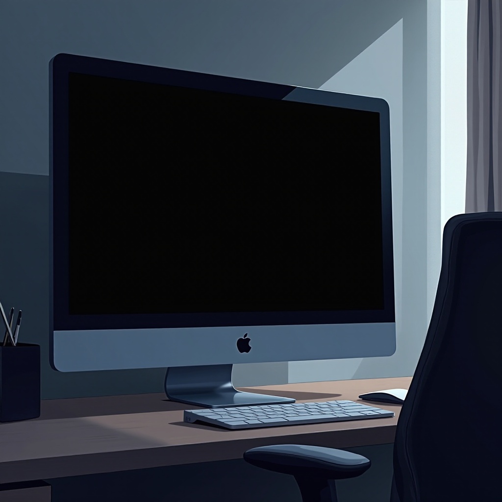 컴퓨터 무작위 검은 화면