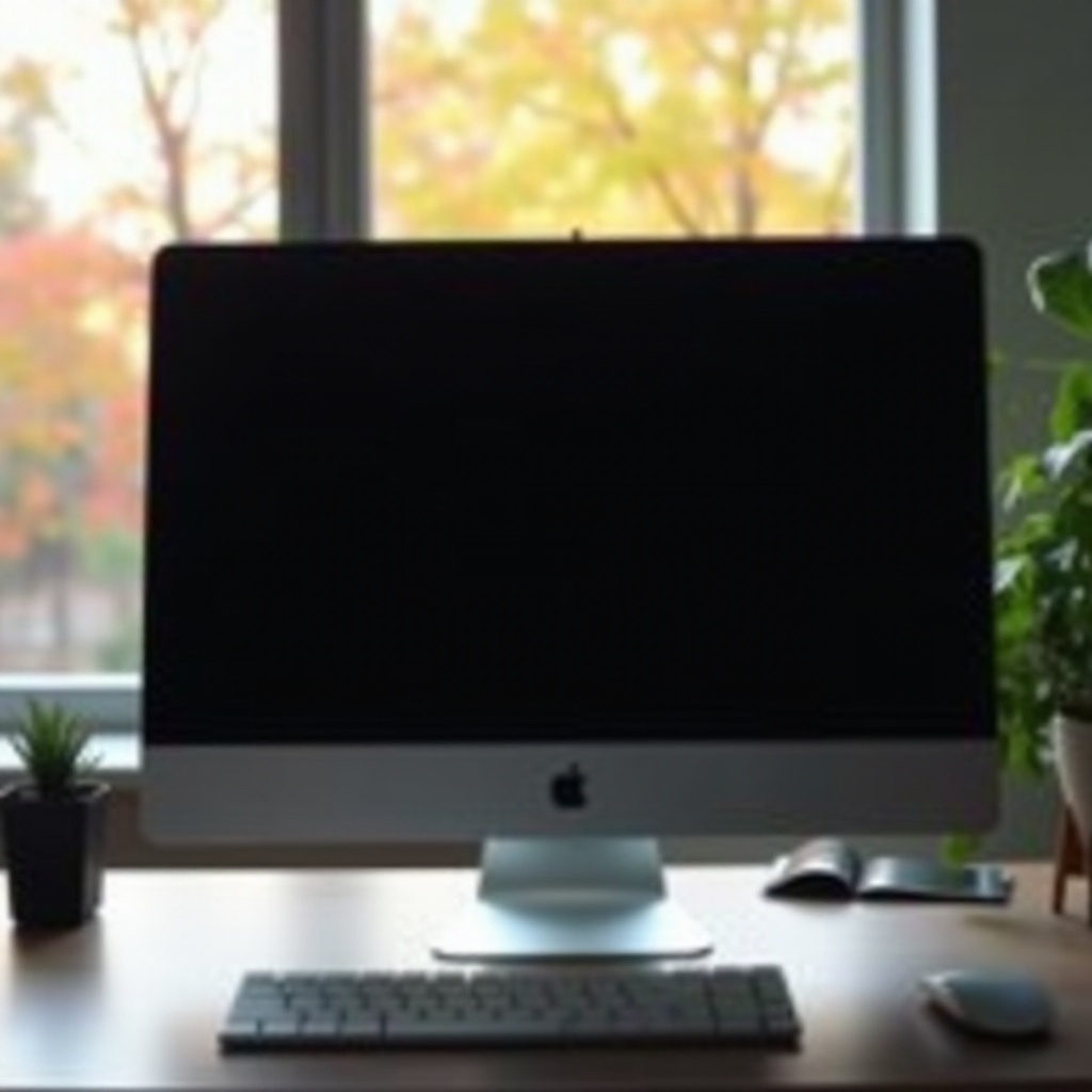 komputer losowy czarny ekran