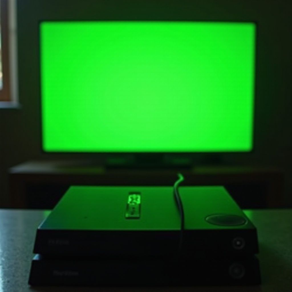 memperbaiki layar hijau kematian ps4