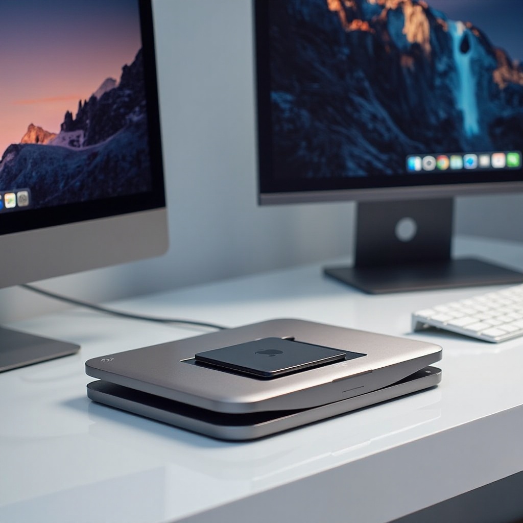 paras telakointiasema MacBook Pro:lle kahdella näytöllä