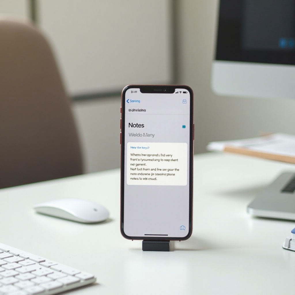 how to sync notes from icloud to iphone