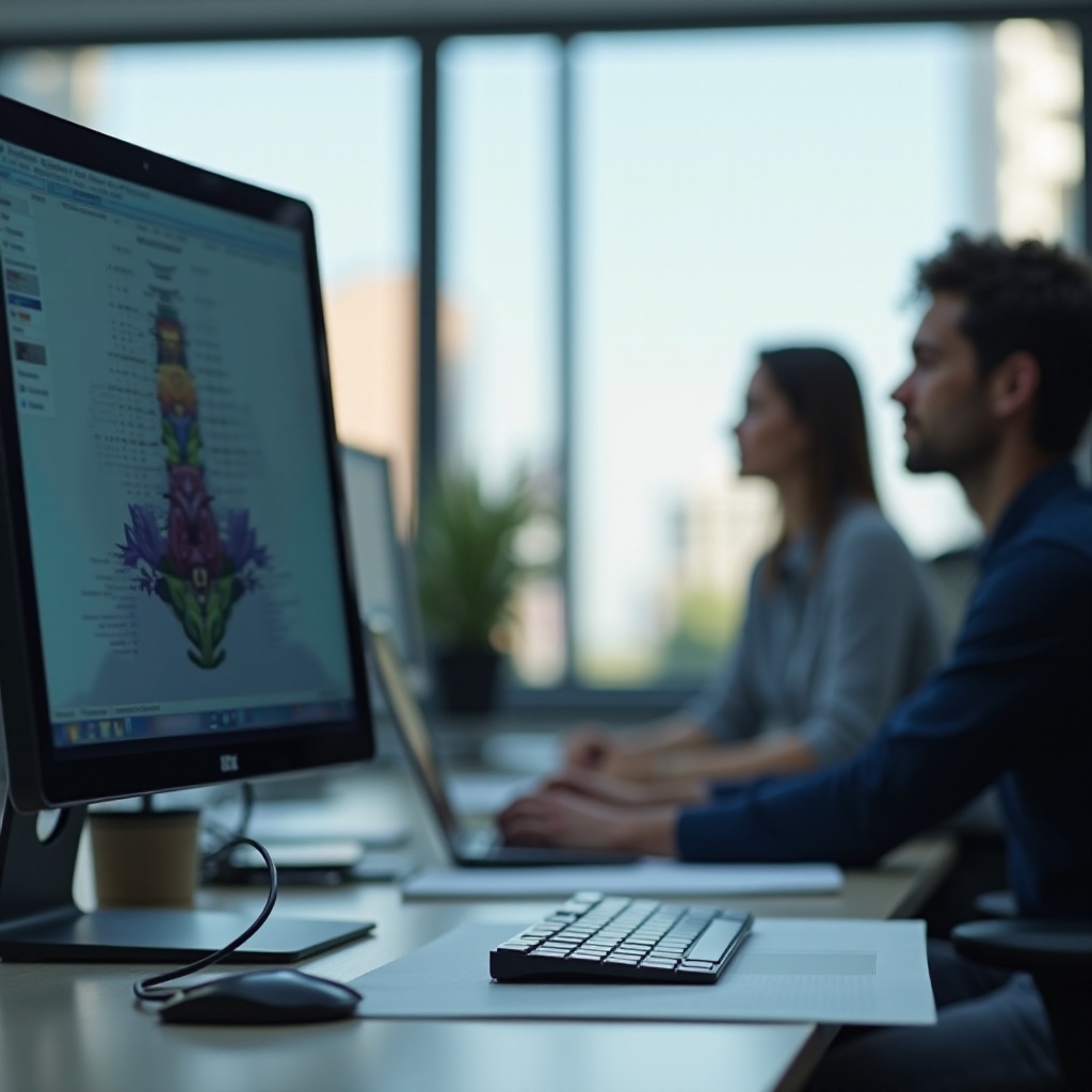 wyświetlacz monitora rozmyty